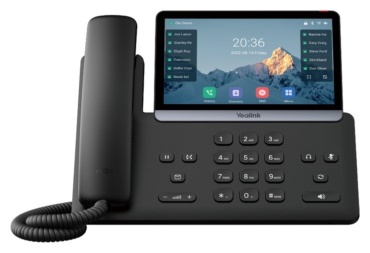 Yealink T77U 7-inch touchscreen desk phone for business phone system