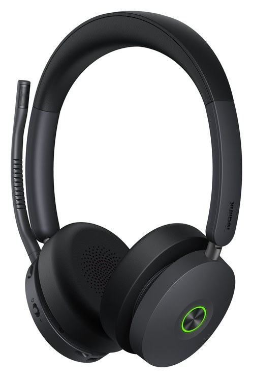 Yealink WH68 DECT and Bluetooth ANC wireless headset for business phone calls